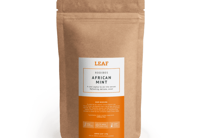 African Mint Rooibos Loose Leaf Tea Brown Refill Bag
