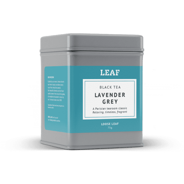 Lavender Grey Black Loose Leaf Tea Tin