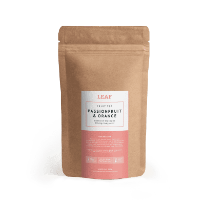 Passionfruit and Orange Fruit Loose Leaf Tea Brown Refill Bag
