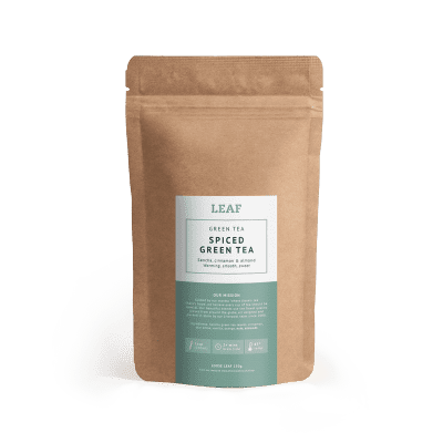 Spiced Green Loose Leaf Tea Brown Refill Bag