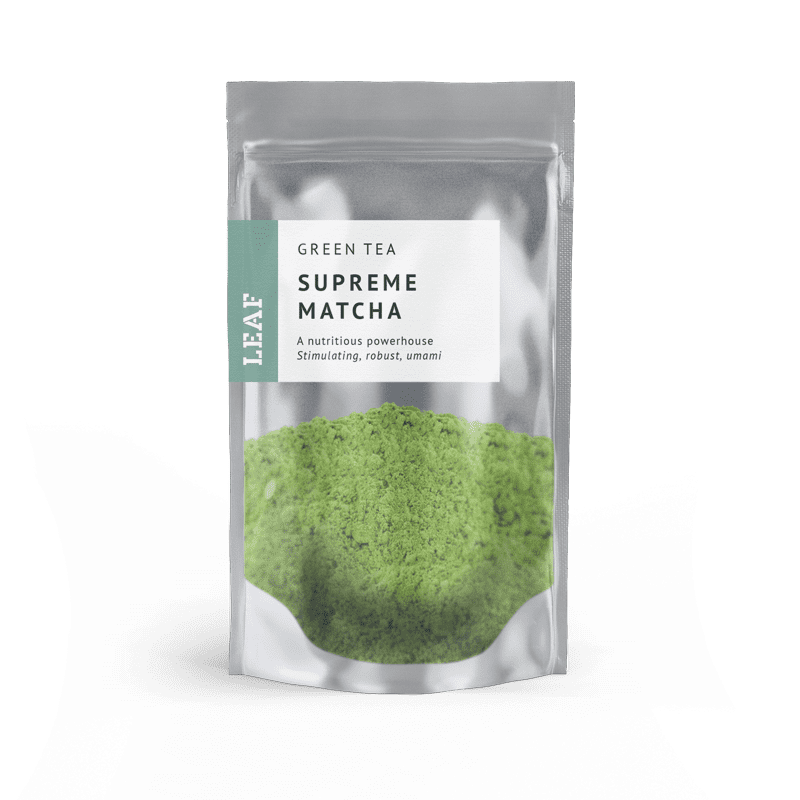 Supreme Matcha Green Loose Leaf Tea Small Two Taster Bag