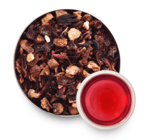 Basket Of Berries Fruit Tea with Loose Leaf Tea Leaves