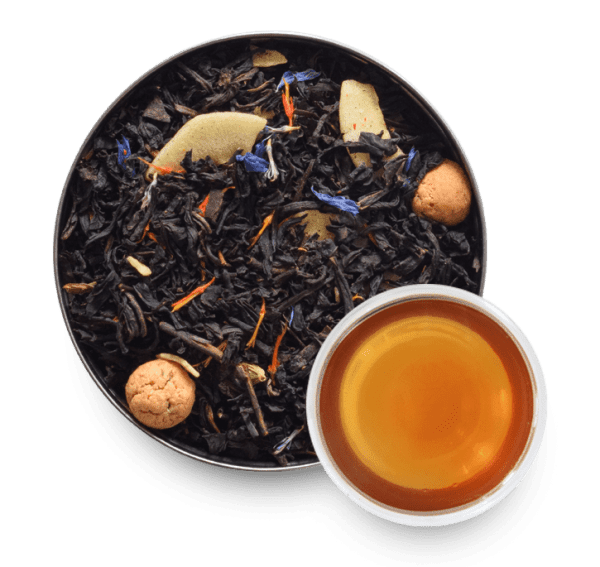 Butter Truffle Black Tea with Loose Leaf Tea Leaves