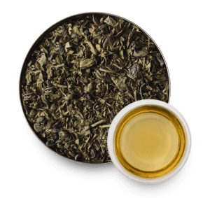 Moroccan Mint Green Tea with Loose Leaf Tea Leaves
