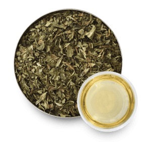 Peppermint Herbal Tea with Loose Leaf Tea Leaves
