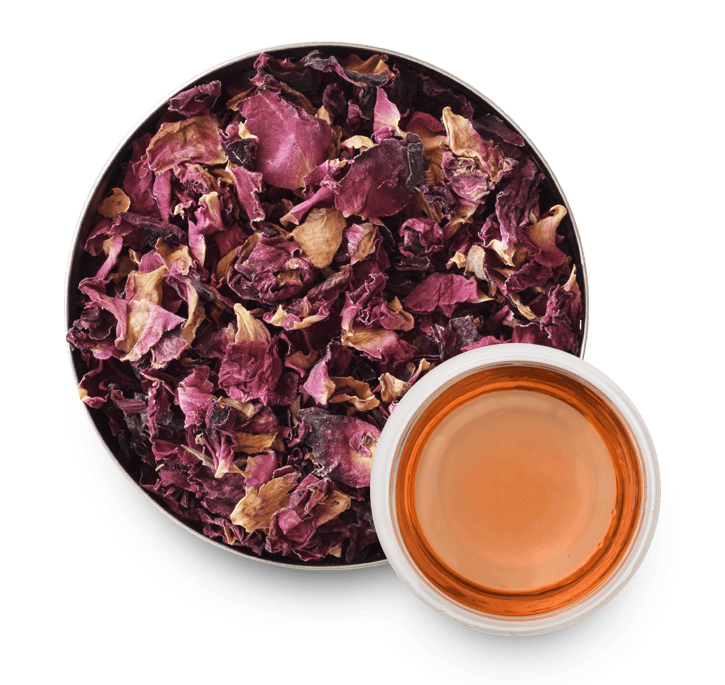 Rose Petals Herbal Tea with Loose Leaf Tea Leaves