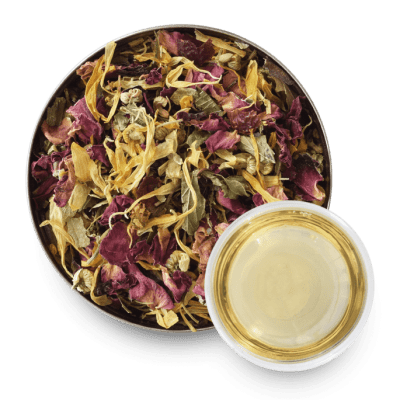 Secret Gardens Herbal Tea with Loose Leaf Tea Leaves