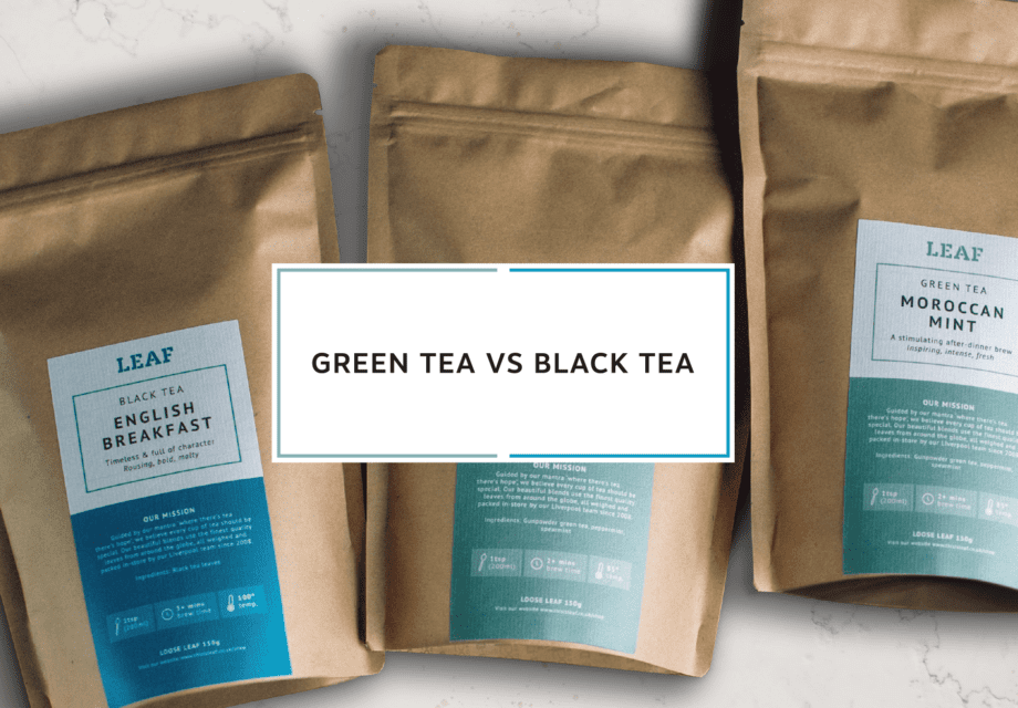 Green Tea and Black Tea Refill bags