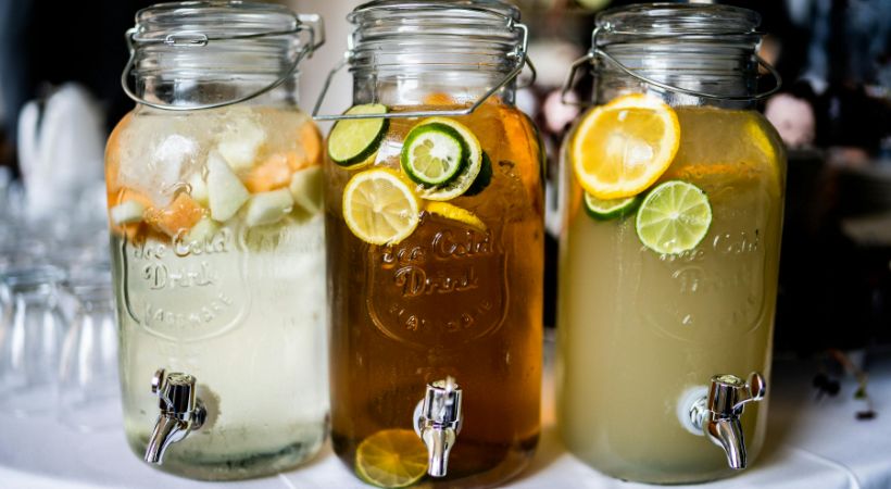 A selection of cold brewed teas